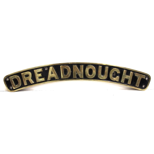 945 - Reproduction full size cast brass nameplate 