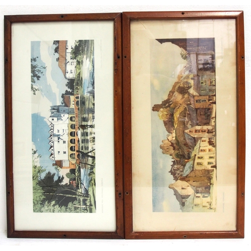 971 - BR carriage prints in original hardwood frames - 