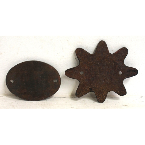 99 - Cast iron wagonplates - 