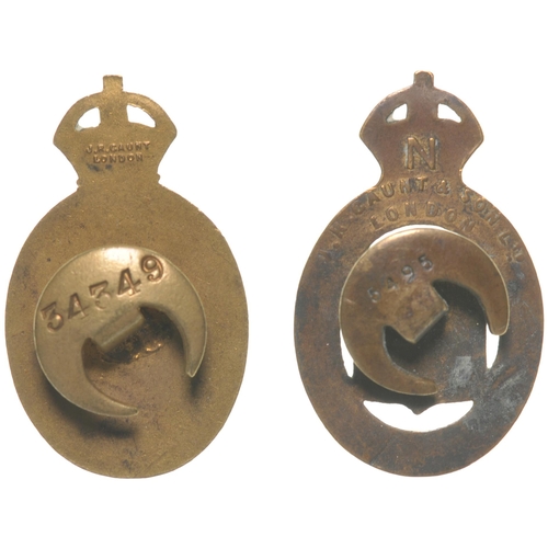 768 - WW1 service badges - enamel & brass 