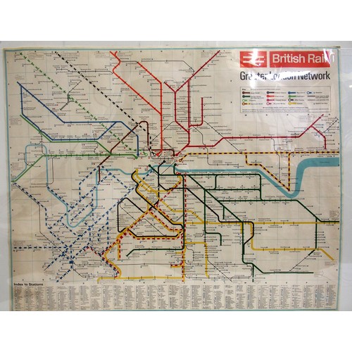 563 - Poster, GREATER LONDON NETWORK, rolled fair condition as per image. (C1) (Dispatch by Mailboxes/Coll... 