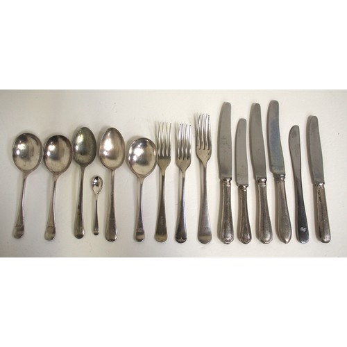 953 - LNER table cutlery including small sauce spoon x9, BR(E) cutlery x5, BR knife. (15) (D2) (Dispatch b... 