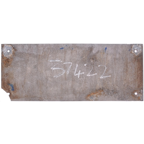 125 - A Class 37 owners plate, THIS LOCOMOTIVE IS THE PROPERTY OF TRANSRAIL FREIGHT LTD. Cast aluminium, 1... 