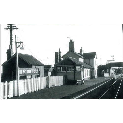 140 - A BR(S) station sign, HALT, (flangeless), from Milborne Port on the West of England main line betwee... 