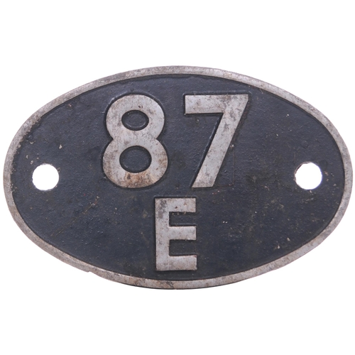 163 - A shedplate 87E, Landore, alloy as carried by the depot's diesel allocation before it became 87A in ... 