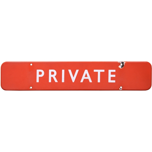 166 - A BR(NE) doorplate, PRIVATE, (f/f), enamel, 18