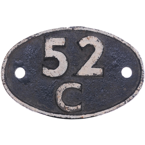 29 - A shedplate, 52C, Blaydon (1948-March 1965). Repainted. (Postage Band: C)