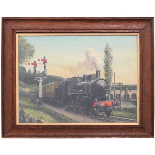 30 - An original painting, SIENA MAY 26th 1962, by C Hamilton Ellis, a striking view of an FS 4-6-0 625 0... 