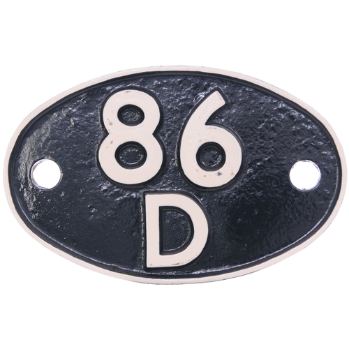 34 - A shedplate 86D, Llantrisant (1948-January 1961). Repainted. (Postage Band: C)