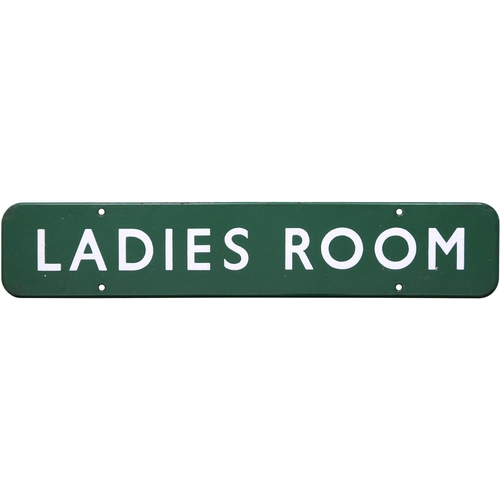 351 - A BR(S) doorplate, LADIES ROOM, (f/f), enamel, 18