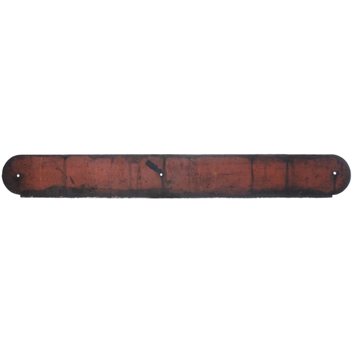 362 - An LNER seat back plate, BLACK BANK, from the Ely to March route. The station closed in 1963. Cast i... 