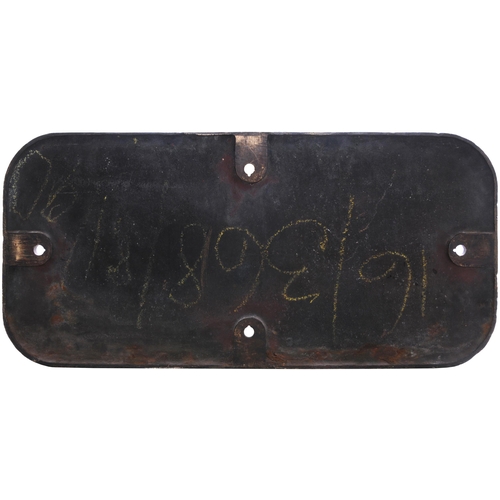 385 - A (GWR) cabside numberplate, 7911, from the Modified Hall 6959 class 4-6-0 LADY MARGARET HALL. Cast ... 