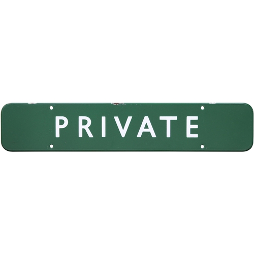 410 - A BR(S) doorplate, PRIVATE, (f/f), enamel, 18