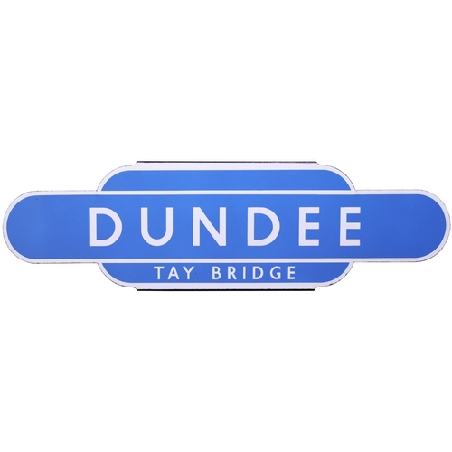 44 - A BR(Sc) totem sign, DUNDEE TAY BRIDGE, (h/f), the town's main station on the routes to Perth, Edinb... 