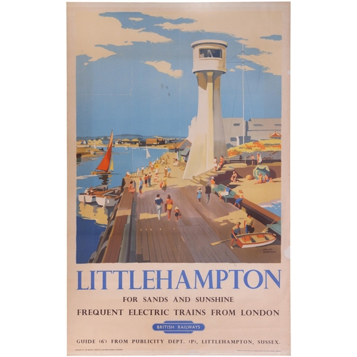 5 - A BR(S) double royal poster, LITTLEHAMPTON, by Frank Sherwin, a classic seaside view. Professionally... 