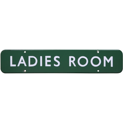 76 - A BR(S) doorplate, LADIES ROOM, (f/f), enamel, 18