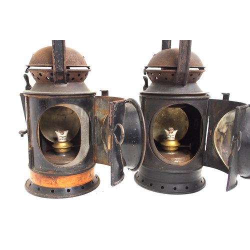 112 - GWR 3 aspect handlamp & BR(W) 4 aspect handlamp, both lamps complete & in totally ex service conditi... 