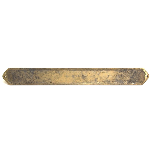 119 - Reproduction full size cast brass nameplate 