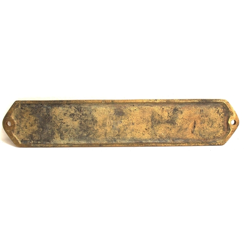 177 - Reproduction full size cast brass nameplate 