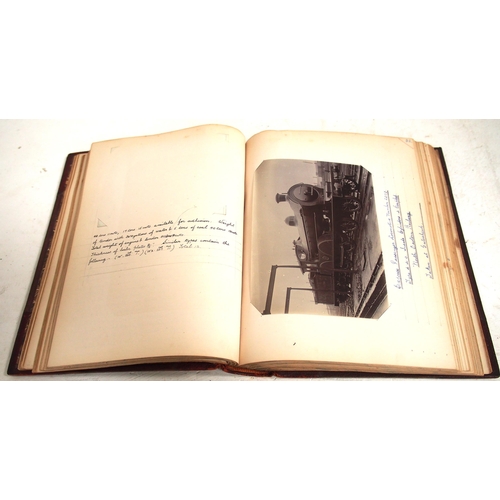 188 - Historical bound photographic album dated January 1905 covering a variety of pre grouping Companies ... 