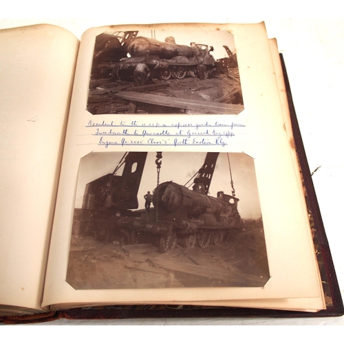 188 - Historical bound photographic album dated January 1905 covering a variety of pre grouping Companies ... 