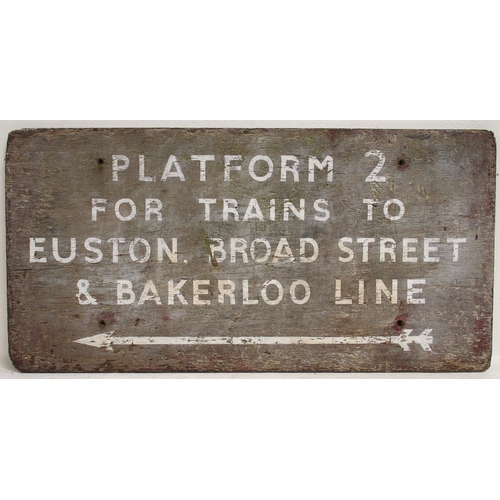 193 - BR screen printed station sign 