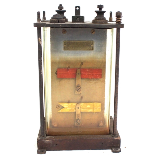 203 - Sykes Patent oil filled fog signal repeater home & distant (oil drained), good condition glass undam... 