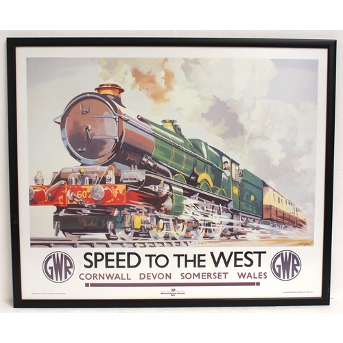 235 - NRM framed & glazed GWR/BR(W) copy posters - 