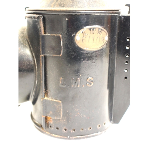 242 - LMS (embossed) 4 aspect handlamp brass plated 