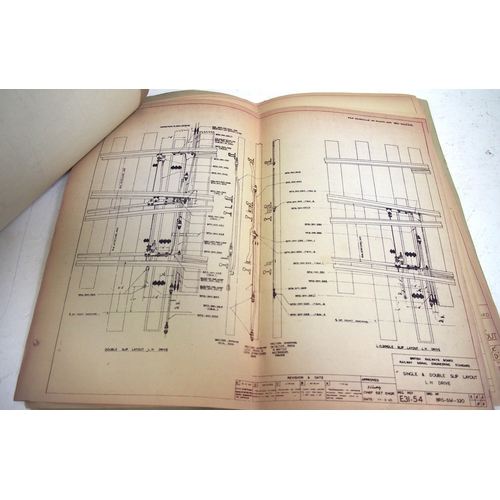 269 - Selection of BR(S) signal department engineer's drawings includes balance weight assembly, cable whe... 