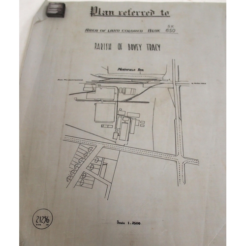 279 - Quantity of rolled GWR/BR(W) plans - Wantage Road 40' to the inch, Wycombe Railway 2 chain, GWR turn... 