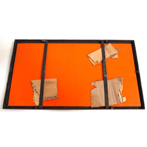 307 - British Railways standard carriage compartment mirrors held in attractive copper frames, 16