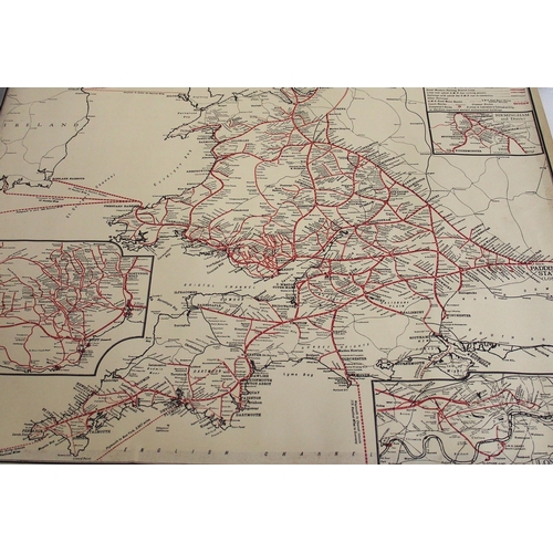 328 - Quantity of rolled GWR/BR(W) plans - Castle Bar park Halt (footbridge), GWR system map, Cirencester ... 