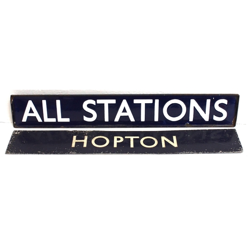 33 - Enamel destination plate 