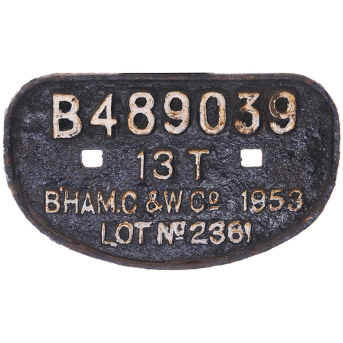 366 - D wagonplates, as shown. (4) (Dispatch by Mailboxes/Collect from Banbury Depot)