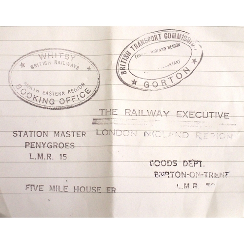 388 - Station ink stamps  - 