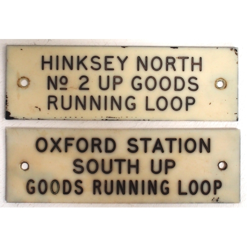 499 - GWR Ivorine signal box shelf plates - 