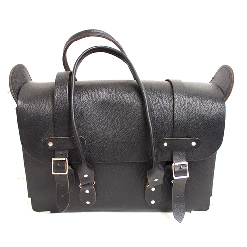 50 - Leather Driver's carrying satchel - brand new, comes with BR Bardic handlamp & BR Acme warning horn ... 