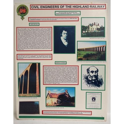 503 - Mounted coats of arms - North British Rly, Highland Railway, Great North of Scotland Railway, Caledo... 