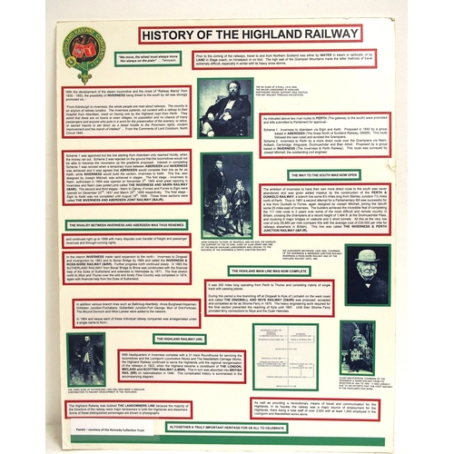 503 - Mounted coats of arms - North British Rly, Highland Railway, Great North of Scotland Railway, Caledo... 