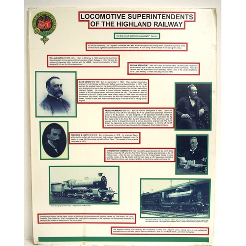 503 - Mounted coats of arms - North British Rly, Highland Railway, Great North of Scotland Railway, Caledo... 