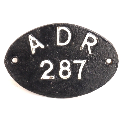 528 - Alexandra Docks Railway cast wagonplate 