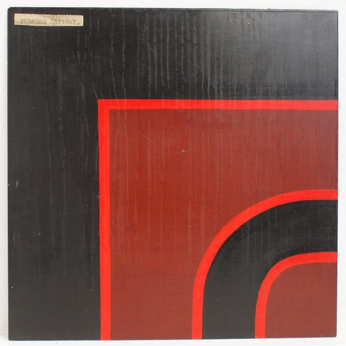 529 - Furness Railway painters lining sample painted on to alloy plate 9