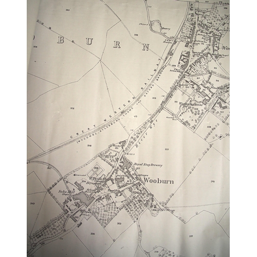 63 - Selection of GWR/BR(W) rolled plans and sections - Wooburn OS, Wooburn station house (film) Tiverton... 