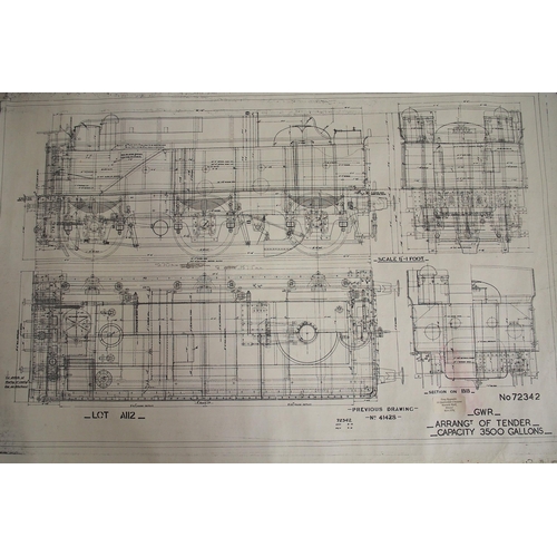 737 - Miscellaneous rolled plans etc - NER Withernsea waiting shelter, coloured and detailed, same main bu... 