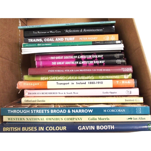 739 - Two boxes of miscellaneous railway book titles including a number of the 