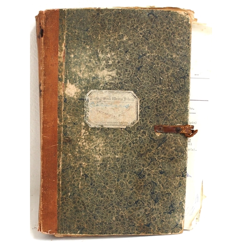 747 - LSWR Wadebridge Cornwall station large ledger file containing a very large quantity of internal inst... 