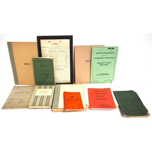 775 - Large quantity (box) of British Railways official staff booklets, pads, unused memo pads, folders, W... 