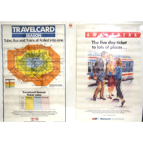 785 - 1990s Posters, all rolled mainly Network South East issues. (24) C1X) (Dispatch by Mailboxes/Collect... 