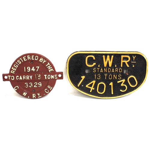 840 - GWR C/I D wagonplate 